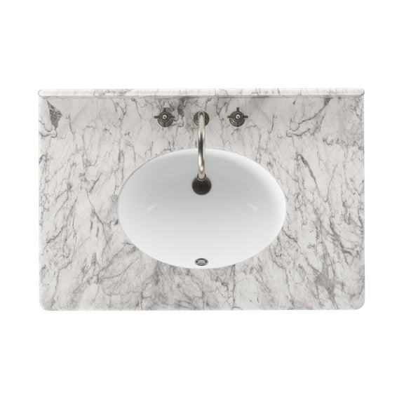 Toulouse Single Vanity - Washed Blonde Oak Veneer