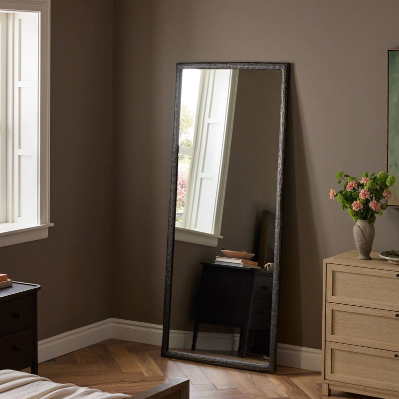 Langford Floor Mirror - Smoked Nickel