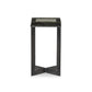 Lennie Cast Glass End Table - Clear Cast Glass