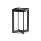 Lennie Cast Glass End Table - Clear Cast Glass