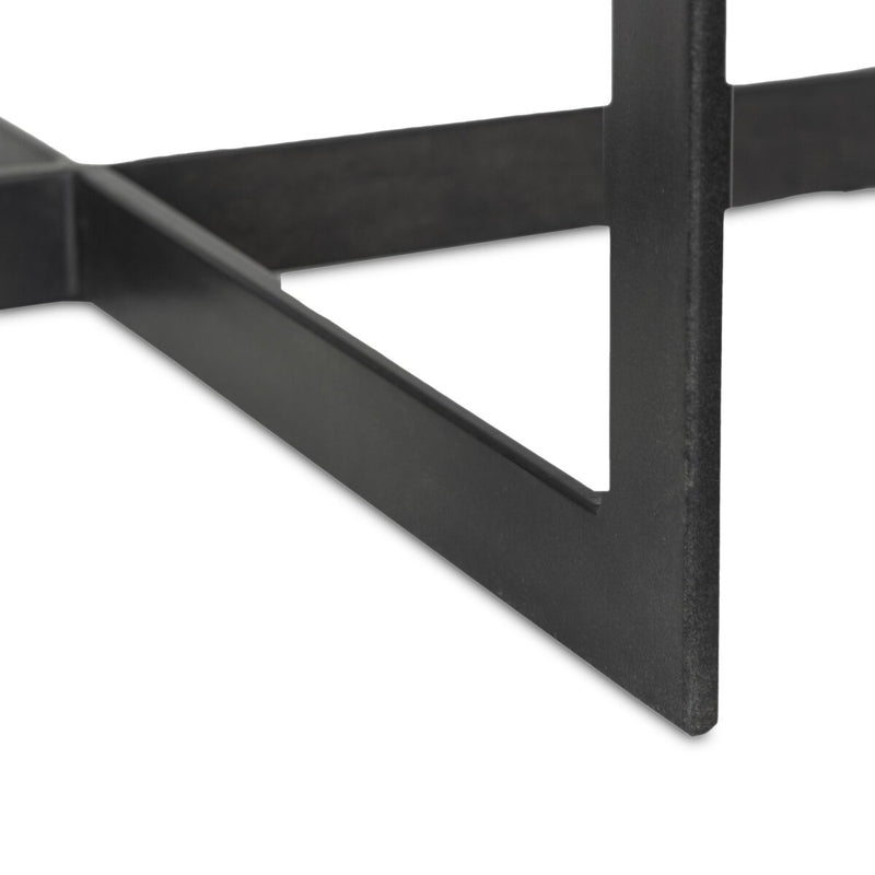 Lennie Cast Glass Bunching Table - Clear Cast Glass