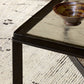 Lennie Cast Glass Bunching Table - Clear Cast Glass