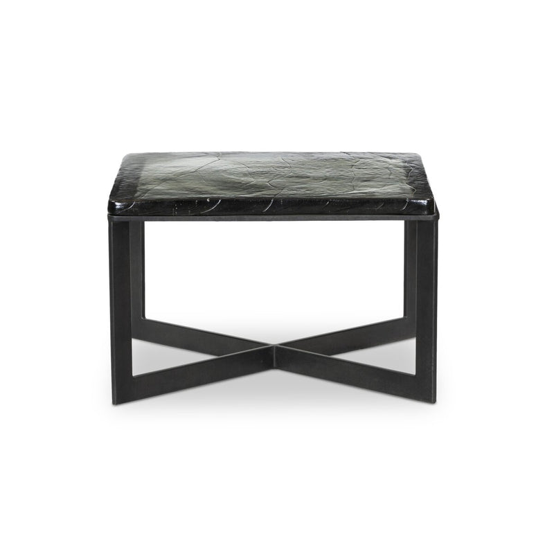 Lennie Cast Glass Bunching Table - Clear Cast Glass