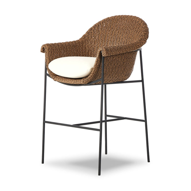 Suerte Outdoor Bar + Counter Stool - Faux Dark Hyacinth