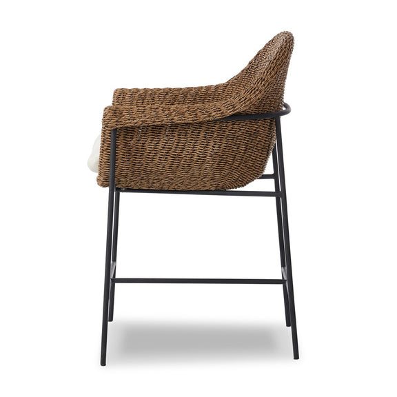 Suerte Outdoor Bar + Counter Stool - Faux Dark Hyacinth