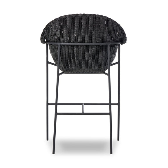 Suerte Outdoor Bar + Counter Stool - Faux Black Hyacinth