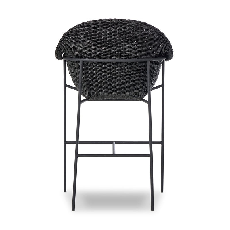 Suerte Outdoor Bar + Counter Stool - Faux Black Hyacinth