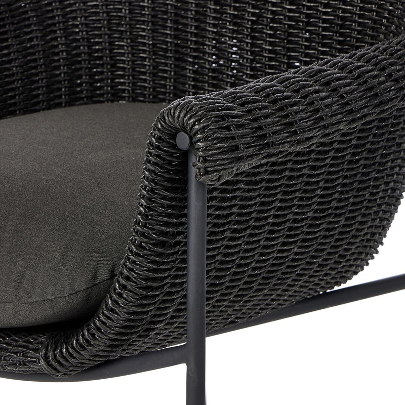 Suerte Outdoor Bar + Counter Stool - Faux Black Hyacinth