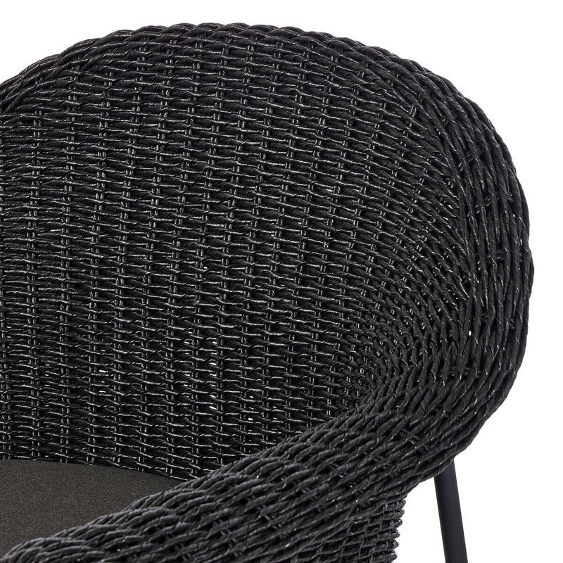 Suerte Outdoor Bar + Counter Stool - Faux Black Hyacinth