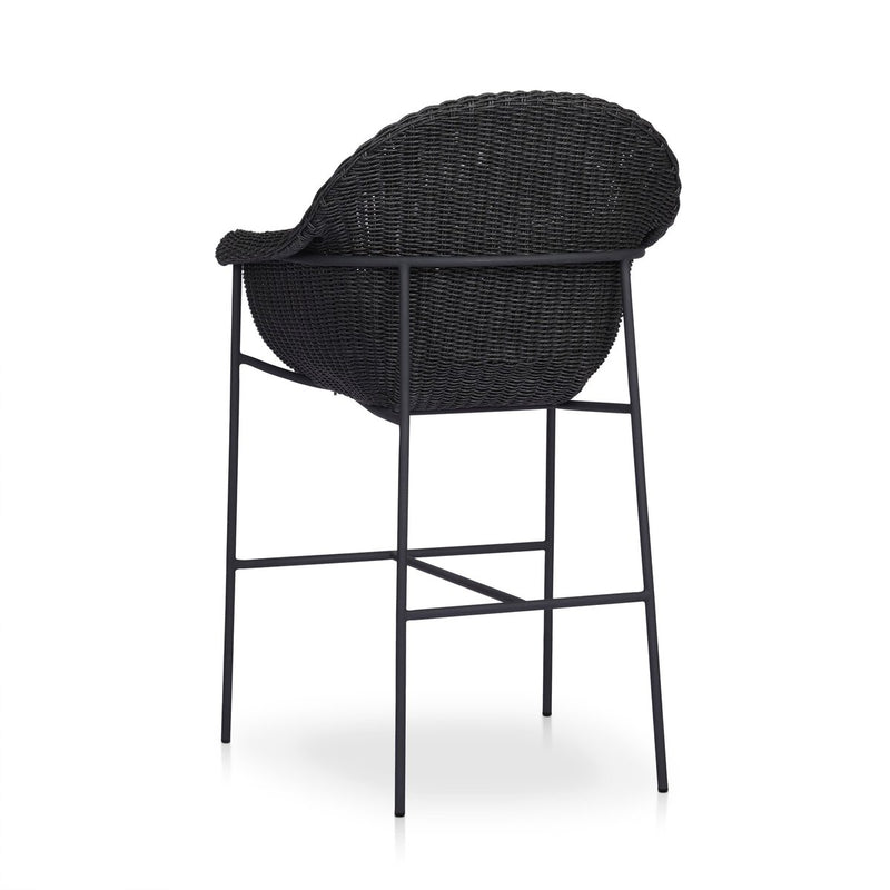 Suerte Outdoor Bar + Counter Stool - Faux Black Hyacinth