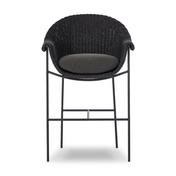 Suerte Outdoor Bar + Counter Stool - Faux Black Hyacinth