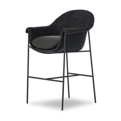 Suerte Outdoor Bar + Counter Stool - Faux Black Hyacinth