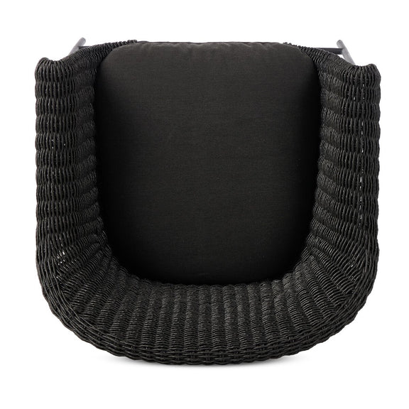 Suerte Outdoor Bar + Counter Stool - Faux Black Hyacinth