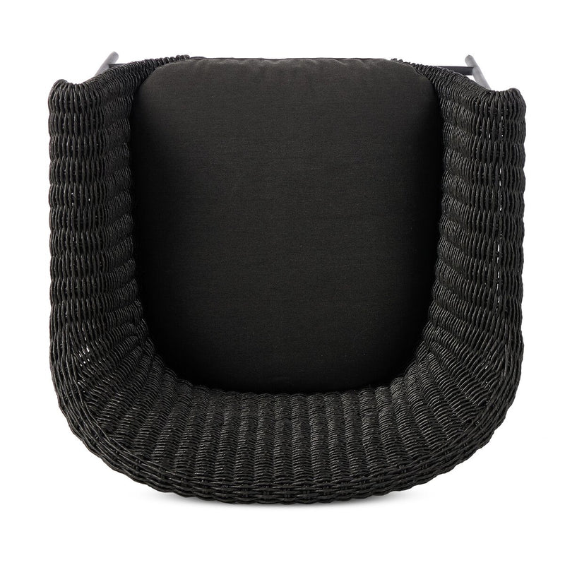 Suerte Outdoor Bar + Counter Stool - Faux Black Hyacinth