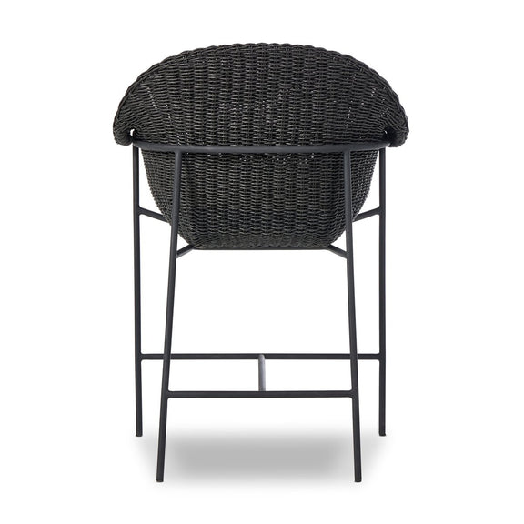Suerte Outdoor Bar + Counter Stool - Faux Black Hyacinth