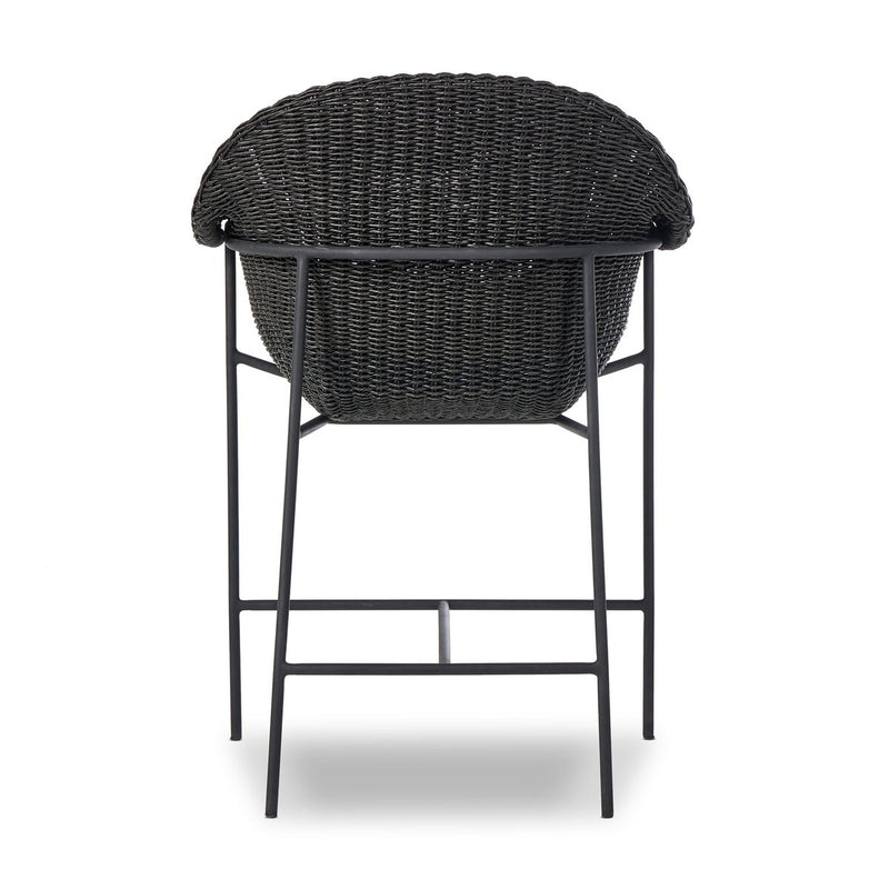 Suerte Outdoor Bar + Counter Stool - Faux Black Hyacinth