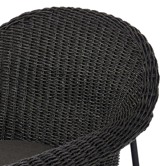 Suerte Outdoor Bar + Counter Stool - Faux Black Hyacinth