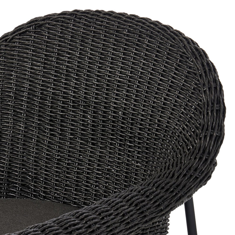 Suerte Outdoor Bar + Counter Stool - Faux Black Hyacinth