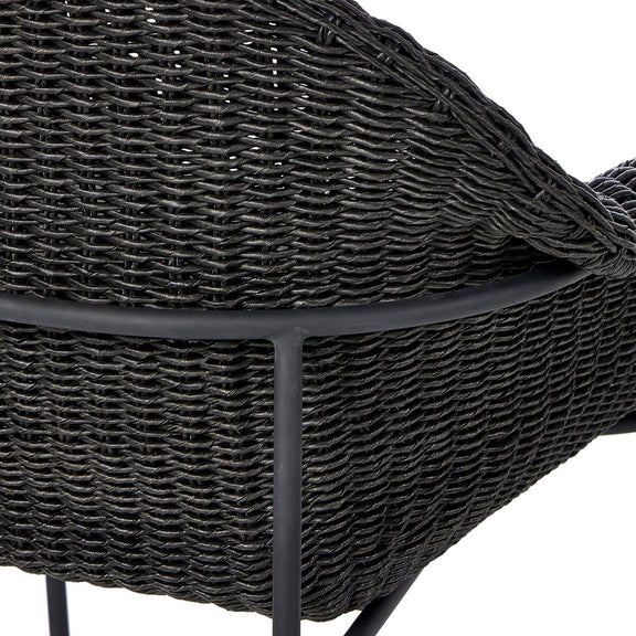 Suerte Outdoor Bar + Counter Stool - Faux Black Hyacinth