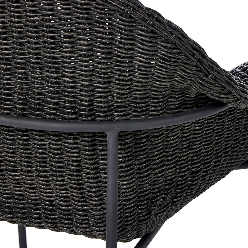 Suerte Outdoor Bar + Counter Stool - Faux Black Hyacinth