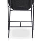 Suerte Outdoor Bar + Counter Stool - Faux Black Hyacinth