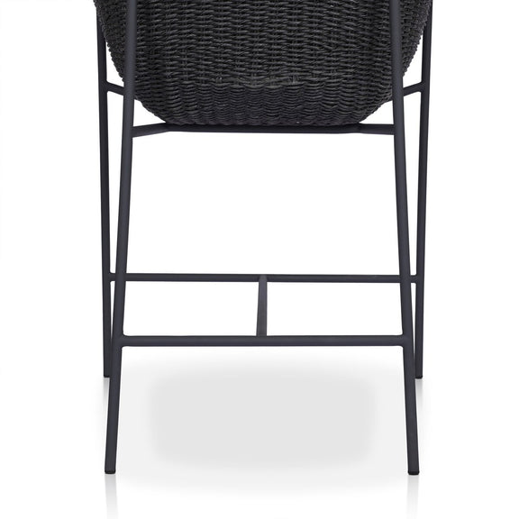 Suerte Outdoor Bar + Counter Stool - Faux Black Hyacinth