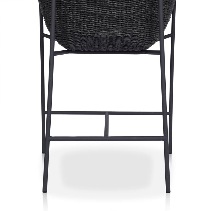Suerte Outdoor Bar + Counter Stool - Faux Black Hyacinth