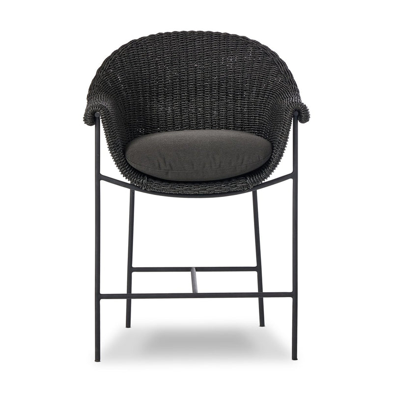 Suerte Outdoor Bar + Counter Stool - Faux Black Hyacinth