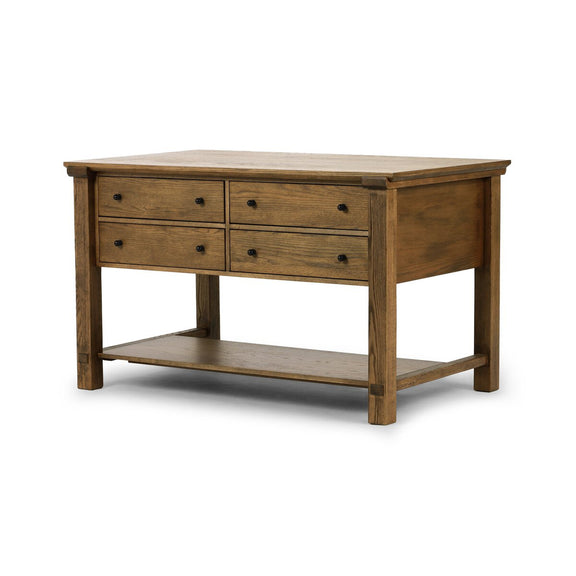 Gardendale Small Kitchen Island - Tan Oak Veneer