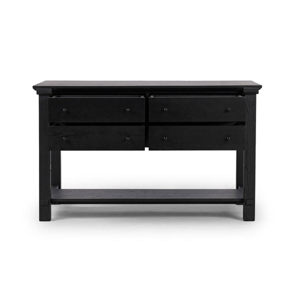 Gardendale Small Kitchen Island - Stained Black Oak Veneer