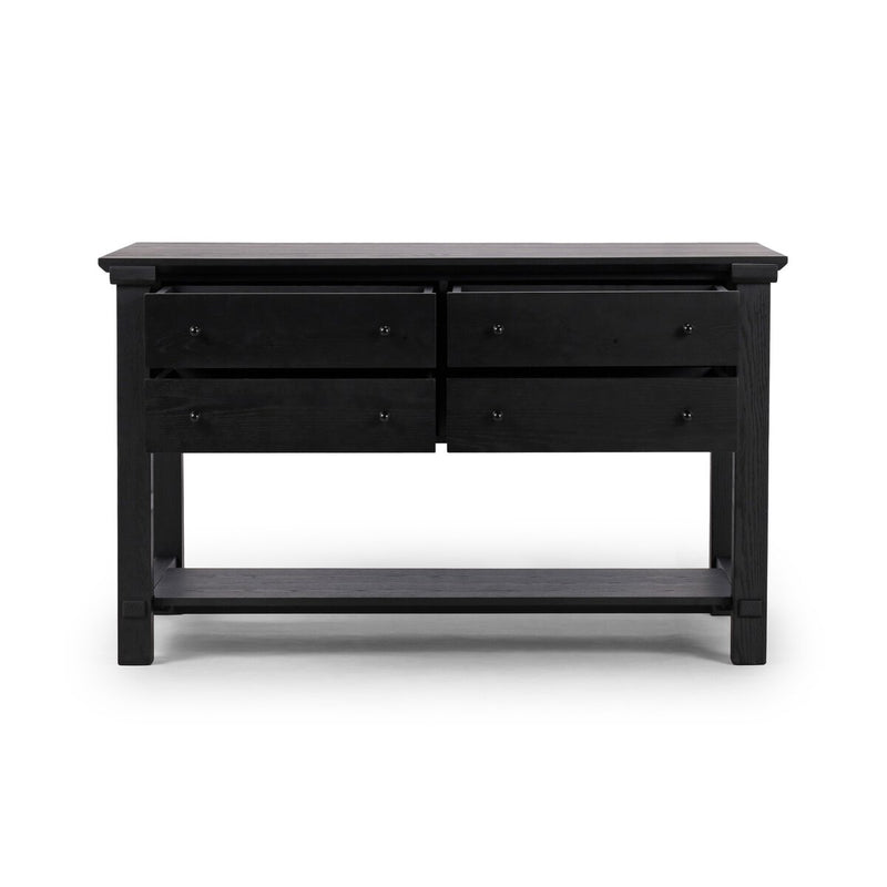 Gardendale Small Kitchen Island - Stained Black Oak Veneer