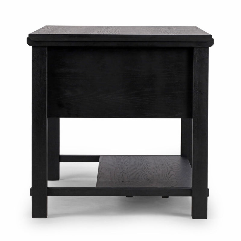 Gardendale Small Kitchen Island - Stained Black Oak Veneer