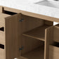 Everett Single Wide Vanity - Satin Light Wash Oak Veneer