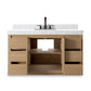 Everett Single Wide Vanity - Satin Light Wash Oak Veneer