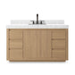 Everett Single Wide Vanity - Satin Light Wash Oak Veneer