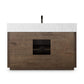 Everett Single Wide Vanity - Satin Espresso Oak Veneer