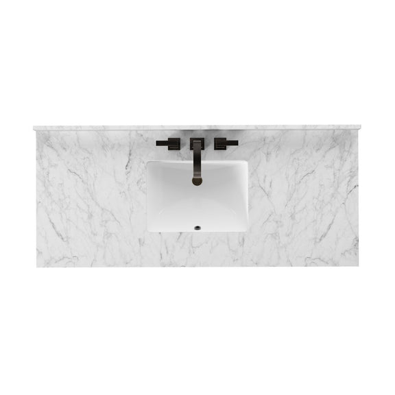 Everett Single Wide Vanity - Satin Espresso Oak Veneer