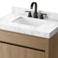 Everett Single Vanity - Satin Light Wash Oak Veneer