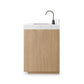 Everett Single Vanity - Satin Light Wash Oak Veneer