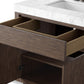 Everett Single Vanity - Satin Espresso Oak Veneer