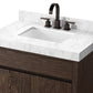 Everett Single Vanity - Satin Espresso Oak Veneer