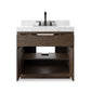 Everett Single Vanity - Satin Espresso Oak Veneer