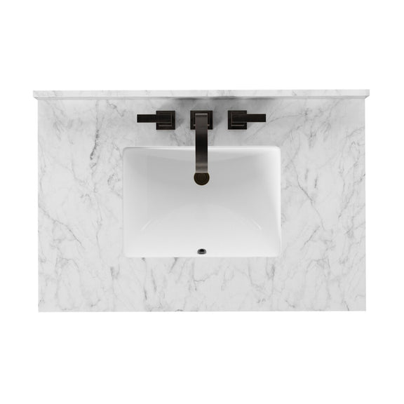 Everett Single Vanity - Satin Espresso Oak Veneer