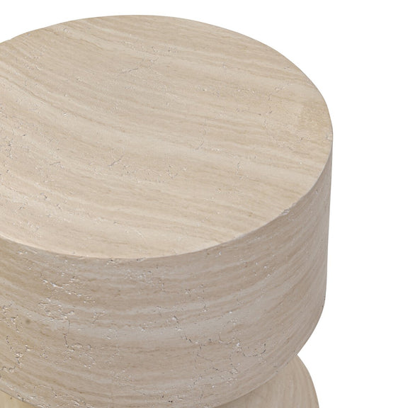 Ara End Table - Sand Striae