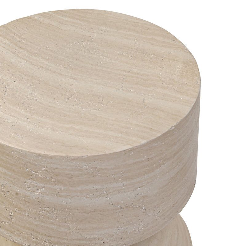 Ara End Table - Sand Striae