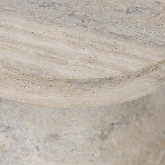 Odeon End Table - Textured Sandy Grey