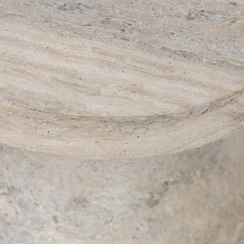 Odeon End Table - Textured Sandy Grey