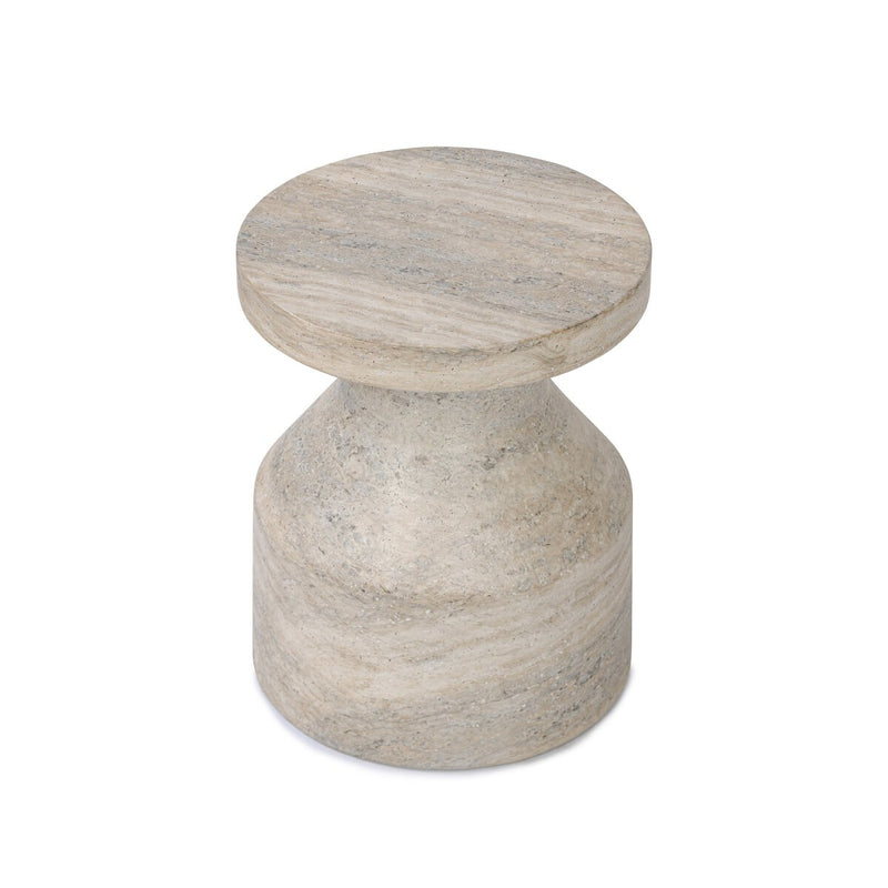 Odeon End Table - Textured Sandy Grey