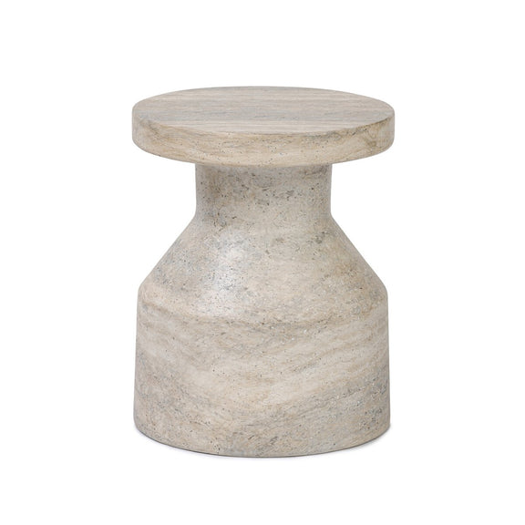 Odeon End Table - Textured Sandy Grey
