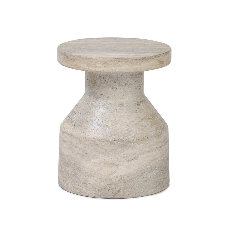 Odeon End Table - Textured Sandy Grey